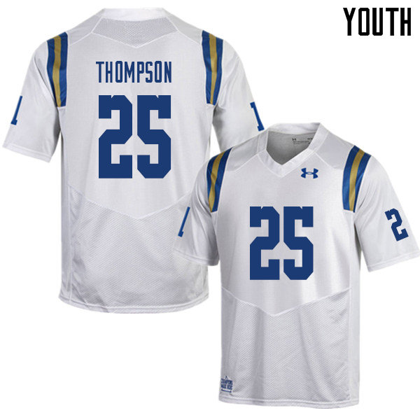 Youth #25 Tyree Thompson UCLA Bruins College Football Jerseys Sale-White - Click Image to Close